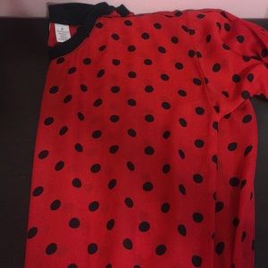 Allison Brittany Red Polka Dot Shirt